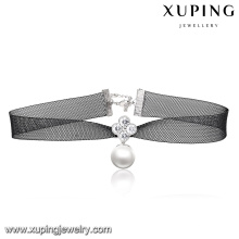 00145-wholesale turkish jewelry latest designs black pearl choker necklace